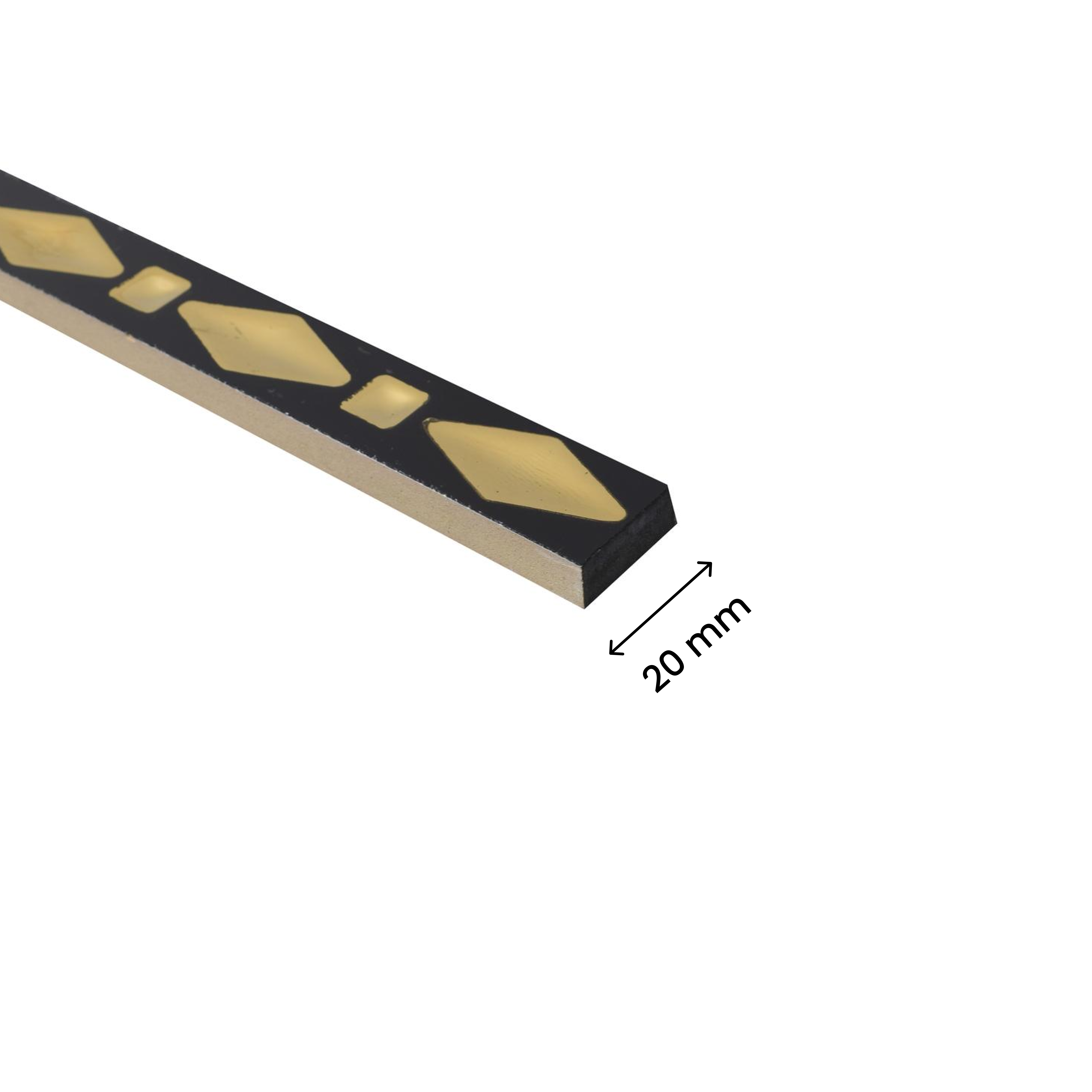Dimension Image for Matte Ceramic Tile Border PM 00419 B | Image - 7