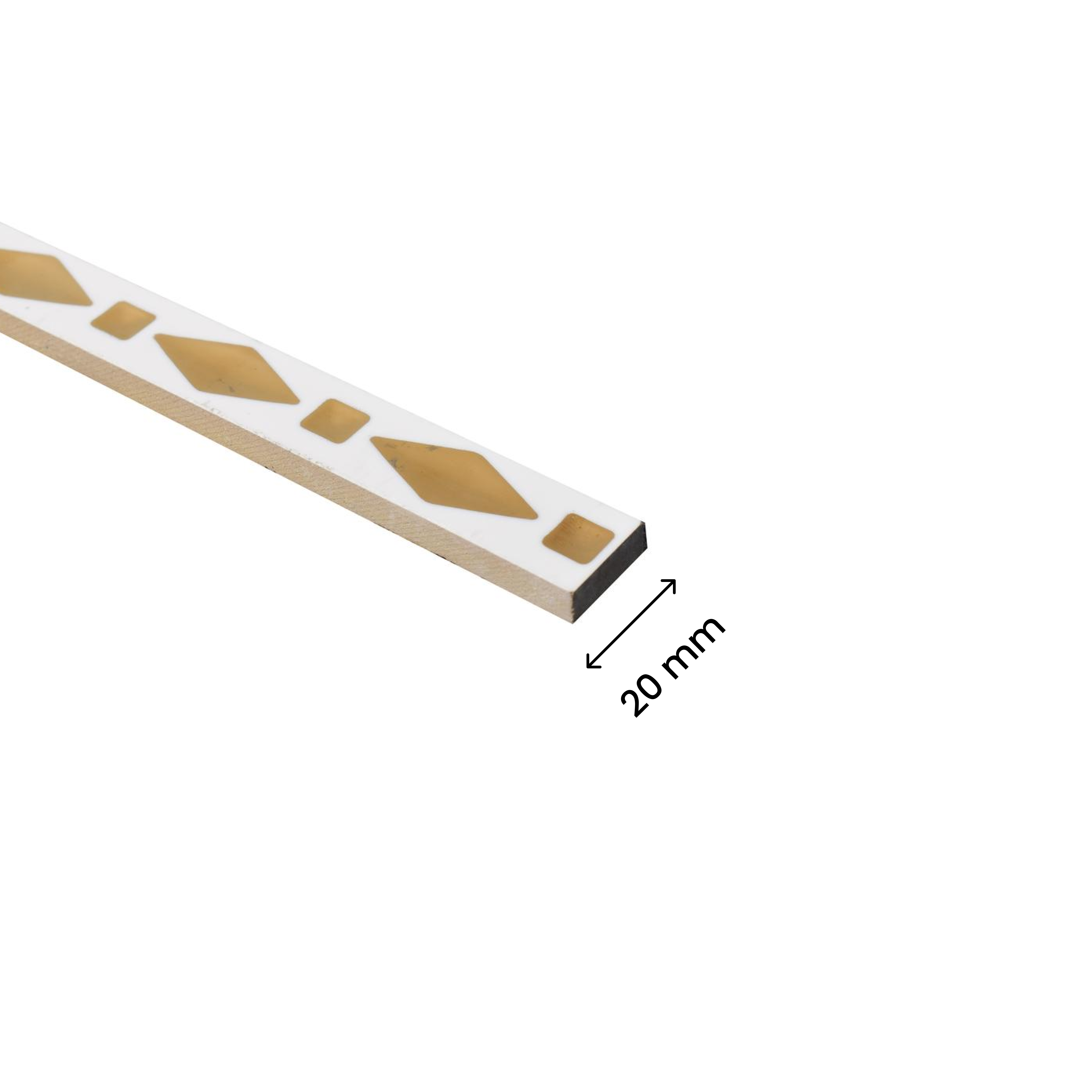 Dimension Image for Matte Ceramic Tile Border PM 00419 | Image - 7