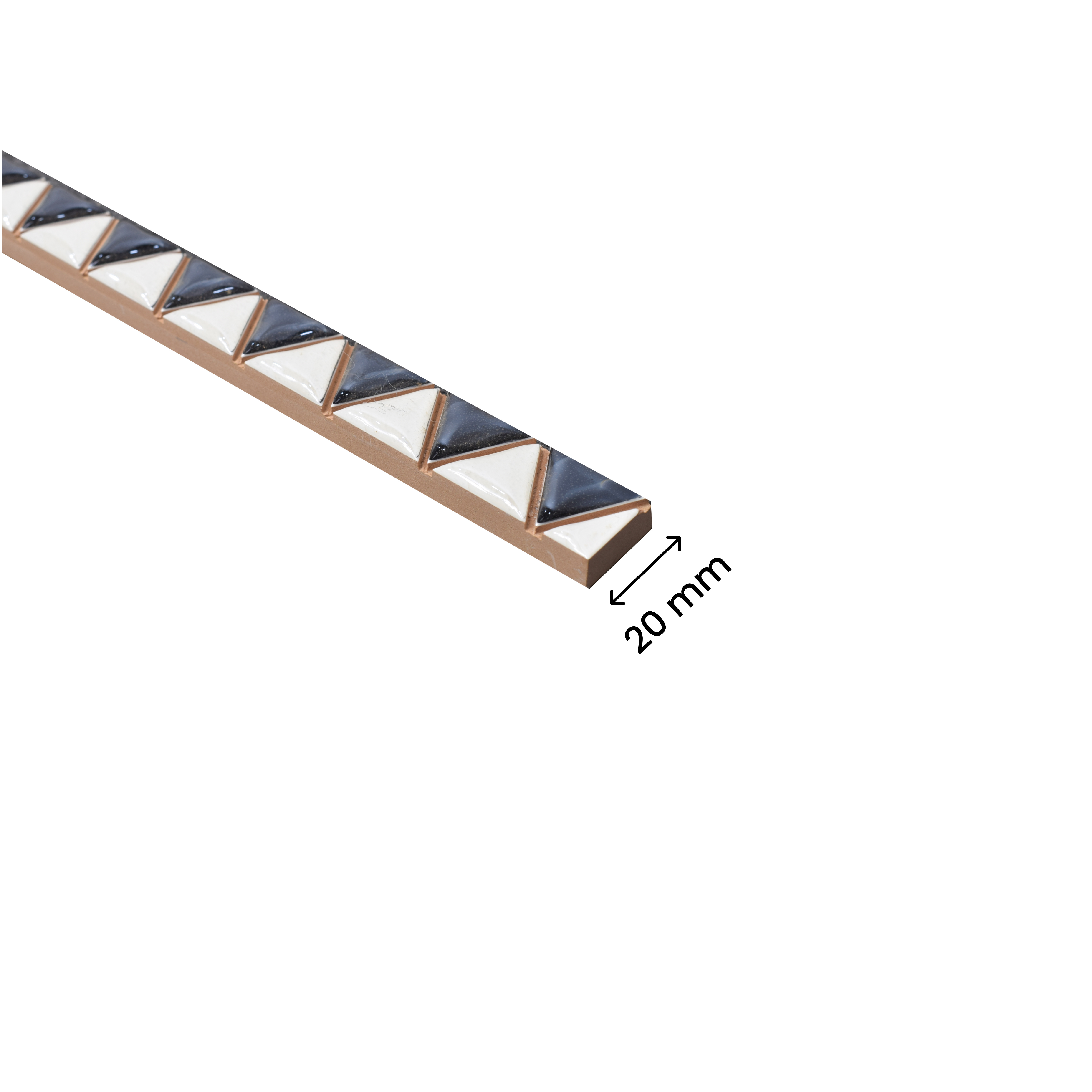 Dimension Image for Glossy Ceramic Tile Border PM 00422 | Image - 7