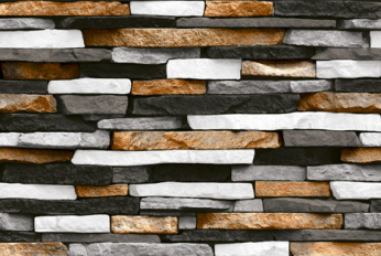 TL 01551 Brown & Black 12 x 18 Inch Sugar Finish High Depth Elevation Ceramic Wall Tile - 8 mm| Image 1