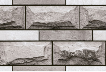 TL 01555 Smoky Grey 12 x 18 Inch Sugar Finish Random High Depth Elevation Ceramic Wall Tile - 8 mm| Image 1