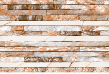 TL 01557 Alabaster Beige 12 x 18 Inch Sugar Finish Random High Depth Elevation Ceramic Wall Tile - 8 mm| Image 1