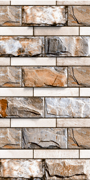 TL 01556 Rose Taupe 12 x 18 Inch Sugar Finish Random High Depth Elevation Ceramic Wall Tile - 8 mm| Image 2