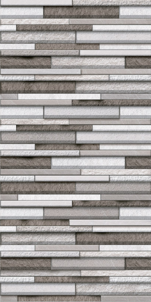 TL 01564 Lead Grey 12 x 18 Inch Sugar Finish Random High Depth Elevation Ceramic Wall Tile - 8 mm| Image 2