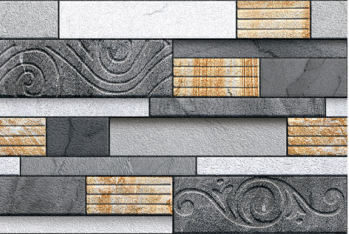 TL 01570 Davys Grey 12 x 18 Inch Sugar Finish Random High Depth Elevation Ceramic Wall Tile - 8 mm| Image 1