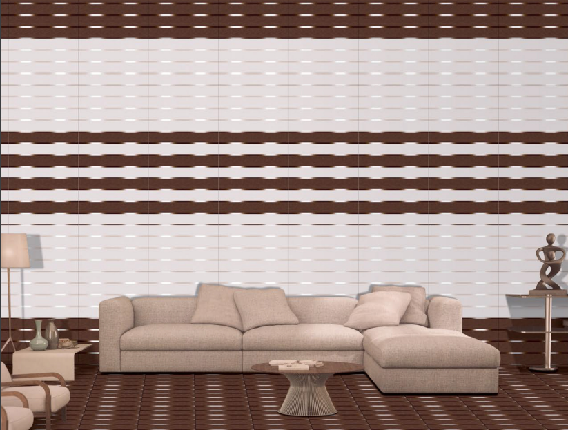 TL 00665 B Brown Off Highlighter 12 x 18 inch Glossy Finish Digital Ceramic Wall Tile - 6 mm| Image 2