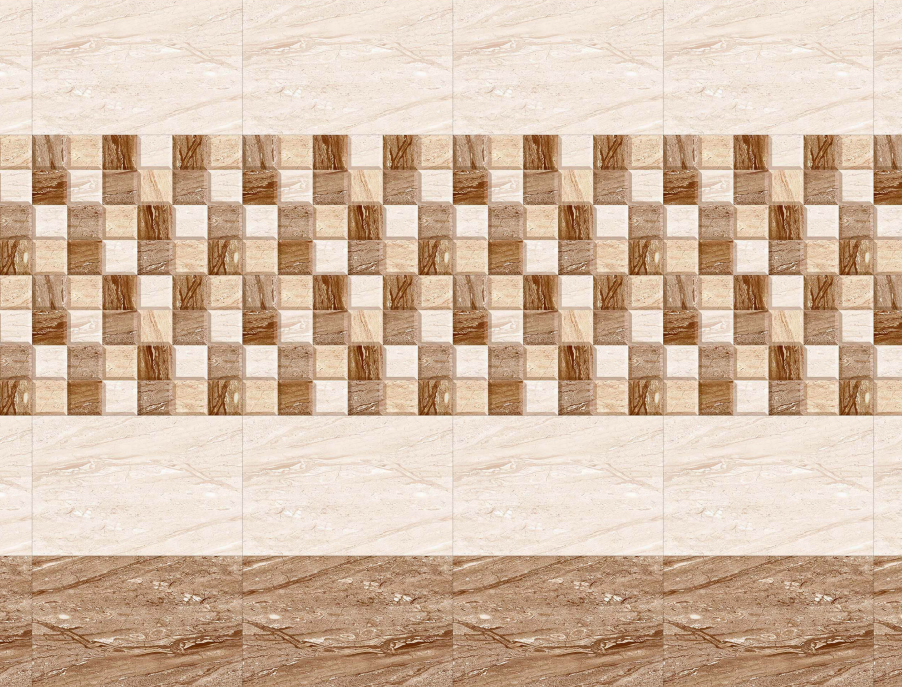 TL 00667 B Camel Brown Highlighter 12 x 18 inch Glossy Finish Digital Ceramic Wall Tile - 6 mm| Image 2