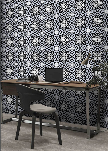 TL 00237 Pale Blue 300 x 300 mm Moroccan Digital Wall Tile - 10 mm| Image 2