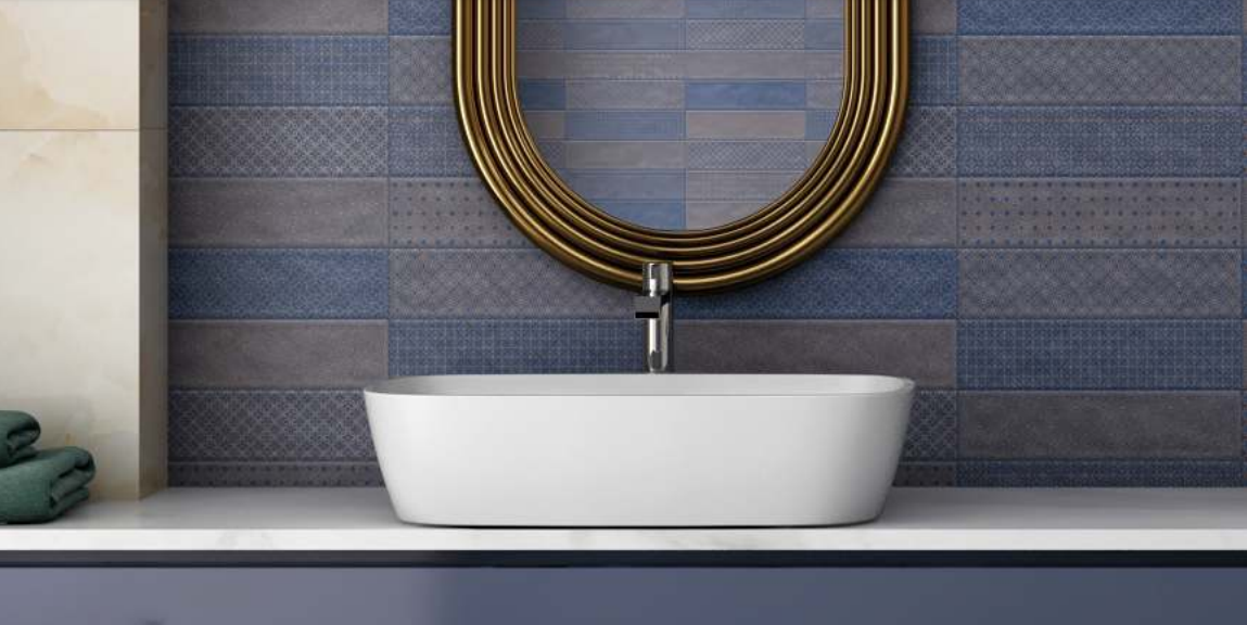 TL 00232 D Blue Mural 300 mm x 300 mm Wall Tile - 9.5 mm| Image 2