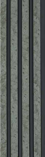 MW 1103 Stone Finish Charcoal Louvers/Panels | 8 ft x 5 inch - 12 mm | Image 01