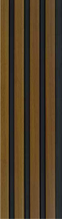 MW 1104 Wood Finish Charcoal Louvers/Panels | 8 ft x 5 inch - 12 mm | Image 01