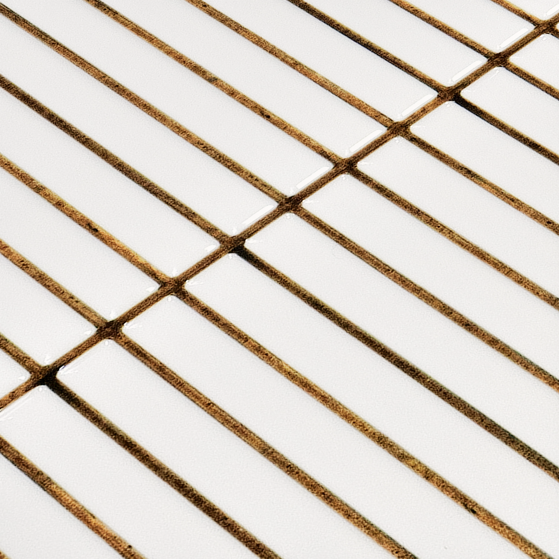 Faux Subway Wall Tile TL 05376 Miraq Kitkat Ice White 2 ft x 1 ft Ceramic Glossy Finish - 8 mm | Suitable For Kitchen, Bathroom Walls and Backsplashes | Image 7