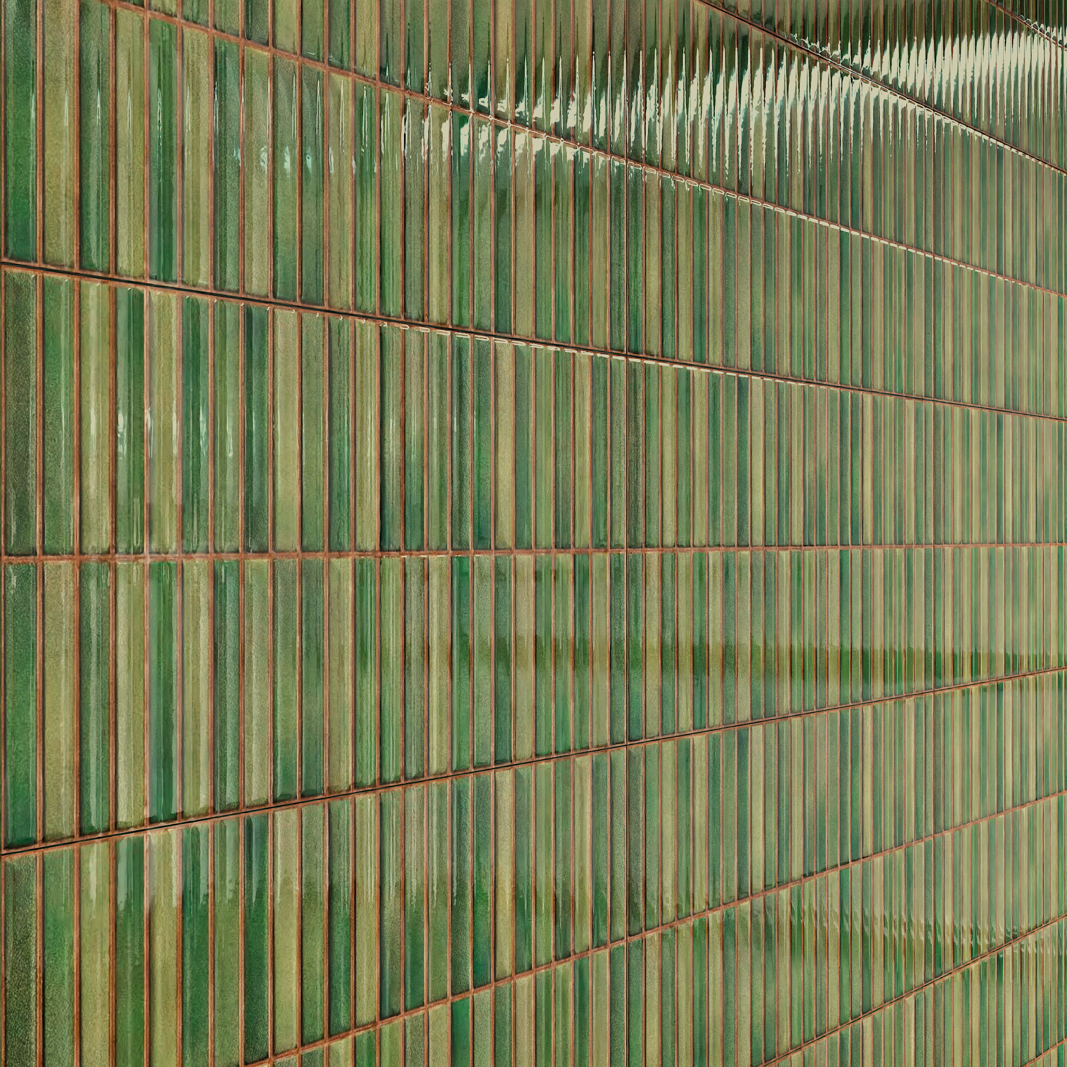 Faux Subway Wall Tile TL 05376 I Miraq Kitkat Forest Green 2 ft x 1 ft Ceramic Glossy Finish - 8 mm | Suitable For Kitchen, Bathroom Walls and Backsplashes | Image 6