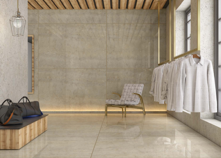 TL 03534 Cocoa Brown Glossy Finish 6 ft x 4 ft Glazed Vitrified Floor Tile - 9 mm | Image 2