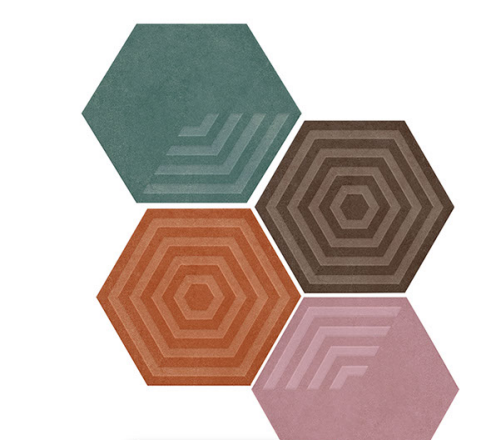 HEXM002033HL Tile Gres Da Vinci Digital Printing With Glossy Granules Series 150x170 mm Colour Tile - 7.5 mm| Image 1