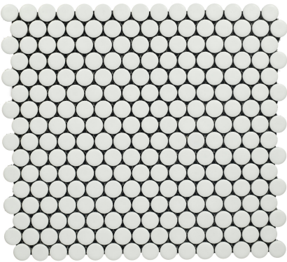 Subway Mosaic Wall & Floor Tile TL 05283 B Penny Chiaro Cente 286 x 286 mm (Chip Size - 19 mm) Ceramic Matte Finish - 8 mm | Suitable for Bathroom,Kitchen,Swimming Pool,Accent / Feature Walls | Image 1