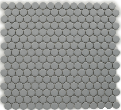 Subway Mosaic Wall & Floor Tile TL 05283 E Penny Chiaro Cinder 286 x 286 mm (Chip Size - 19 mm) Ceramic Matte Finish - 8 mm | Suitable for Bathroom,Kitchen,Swimming Pool,Accent / Feature Walls | Image 1