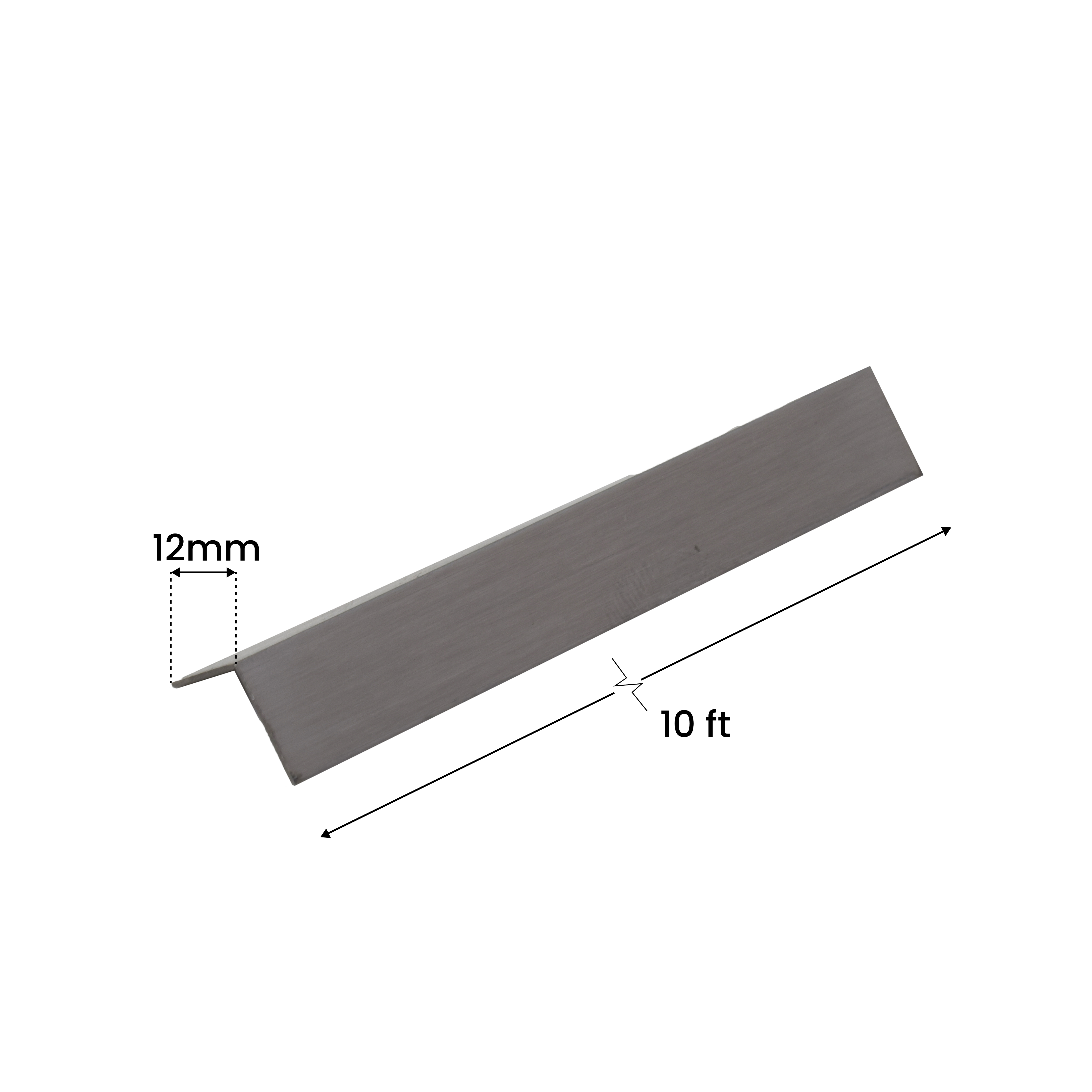 Dimension Image for Matte Stainless Steel L-Profile Profiles PM 00290 G | Image - 5