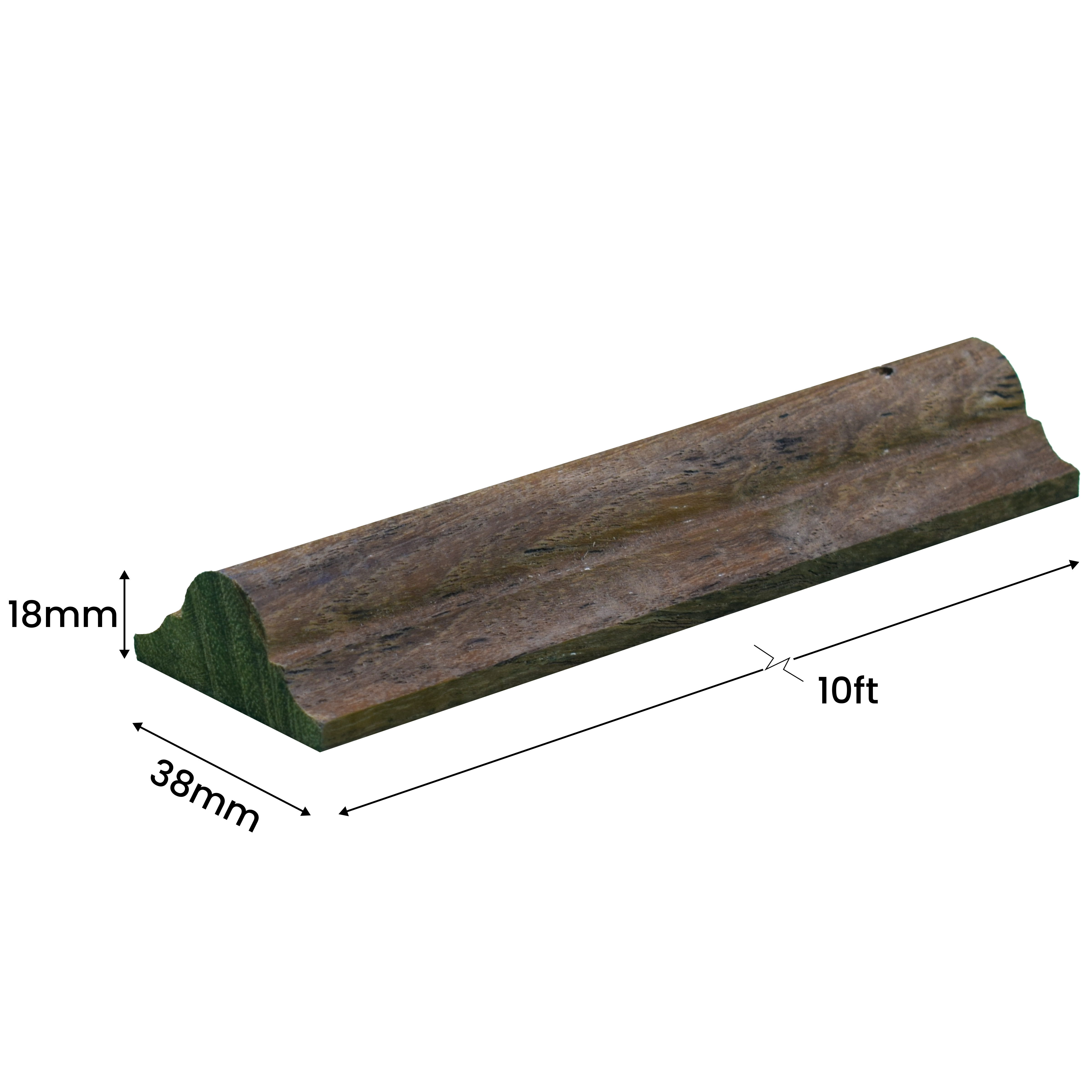 Dimension Image for Wood Wall Moulding PM 00296 F | Image - 3