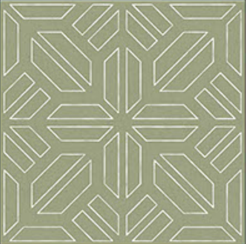 Moroccan Floor & Wall Tile TL 05089 D Morissa Mossy Jade 1 ft x 1 ft Ceramic Matte Finish - 9 mm | Suitable for Living Room, Bedroom, Bathroom, Kitchen & Balcony | Image 1