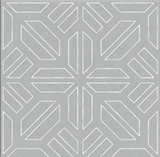 Moroccan Floor & Wall Tile TL 05089 B Morissa Dove Grey 1 ft x 1 ft Ceramic Matte Finish - 9 mm | Suitable for Living Room, Bedroom, Bathroom, Kitchen & Balcony | Image 1