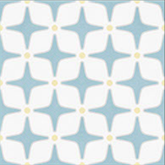 Moroccan Floor & Wall Tile TL 05093 Morissa Ice Blue 1 ft x 1 ft Ceramic Matte Finish - 9 mm | Suitable for Living Room, Bedroom, Bathroom, Kitchen & Balcony | Image 1