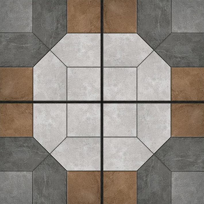 Stone Look Parking Floor Tile 16 x 16 inch | TL 06249 | Vitrified Matte Finish Tile - 12 mm | Perfect for Heavy Duty Parking, Terrace, Balcony| Image 2