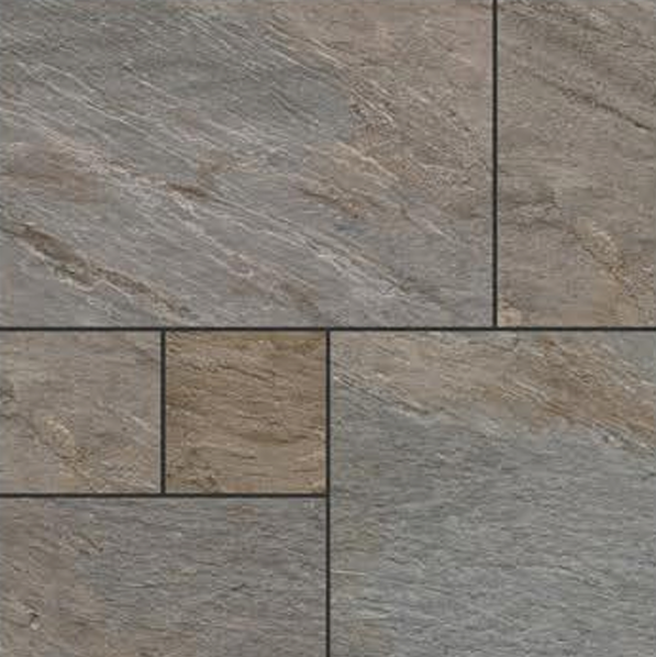 Stone Look Parking Floor Tile 16 x 16 inch | TL 06252 | Vitrified Matte Finish Tile - 12 mm | Perfect for Heavy Duty Parking, Terrace, Balcony| Image 1