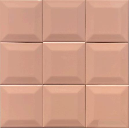 TL 00008 H 4x4 inches Pink Bevelled Glossy Finish Tile | Image 2