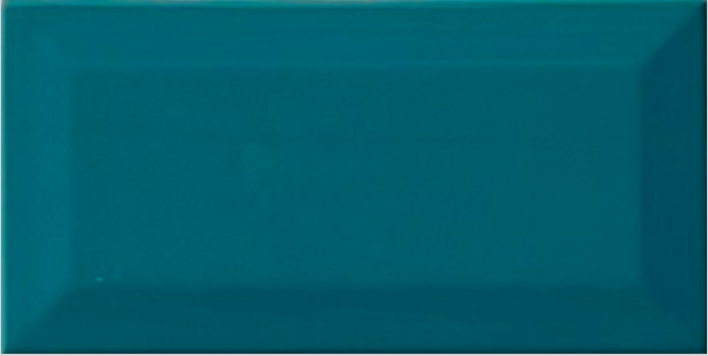 TL 00006 E 8x4 inches Aqua Blue Bevelled Glossy Finish Tile | Image 1