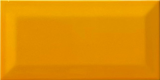 TL 00006 G 8x4 inches Mango Yellow Bevelled Glossy Finish Tile | Image 1