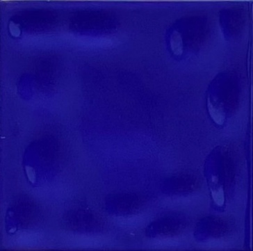 TL 00010 C 4x4 inches P Blue Bumpy Glossy Finish Tile | Image 1