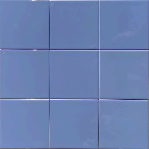 TL 00055 I 4x4 inches AL. Blue Plain Glossy Finish Ceramic Wall Tile - 5.8 mm | Image 2