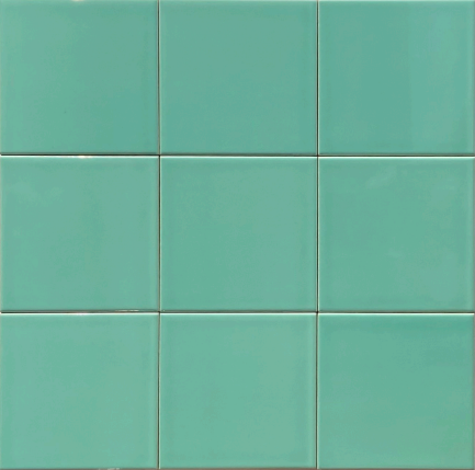 TL 00055 Y 8x8 inch Aqua Green Plain Glossy Finish Ceramic Wall Tile - 6 mm | Image 2