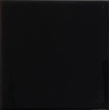 TL 00055 C 4x4 inches Black Plain Glossy Finish Ceramic Wall Tile - 5.8 mm | Image 1