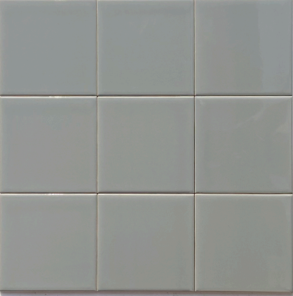 TL 00055 S 8x8 inch Grey Plain Glossy Finish Ceramic Wall Tile - 6 mm | Image 2