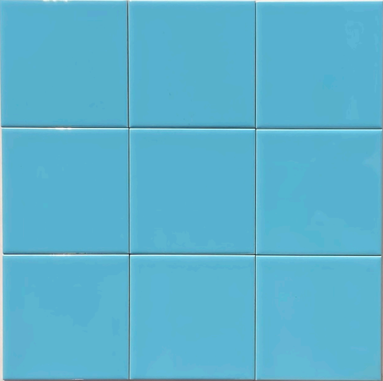 TL 00055 V 8x8 inch T Blue Plain Glossy Finish Ceramic Wall Tile - 6 mm | Image 2