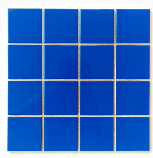 TL 00054 3x3 inches Thunder Blue Plain Glossy Finish Tile | Image 1