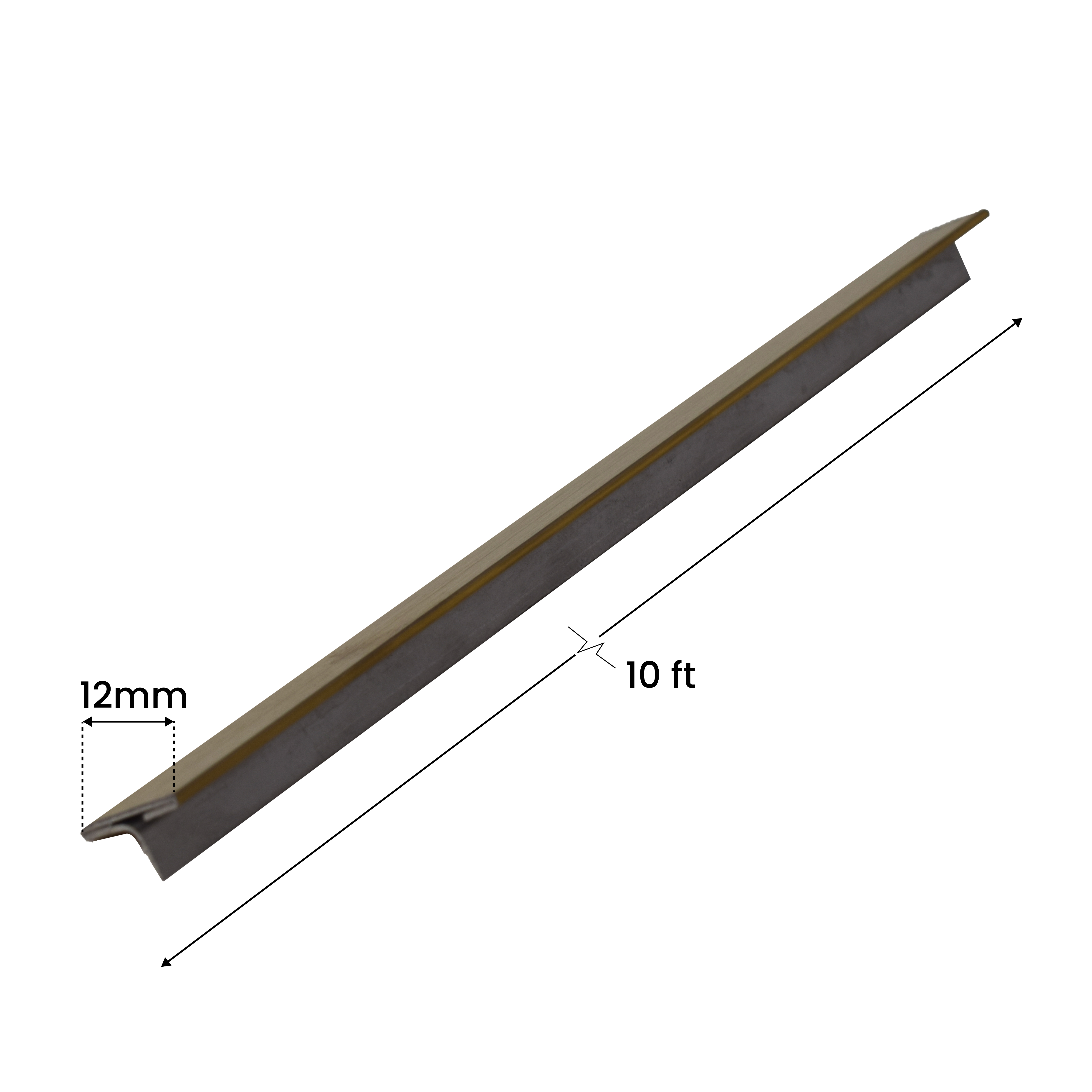 Dimension Image for Matte Stainless Steel T-Profile Profiles PM 00281 X | Image - 5