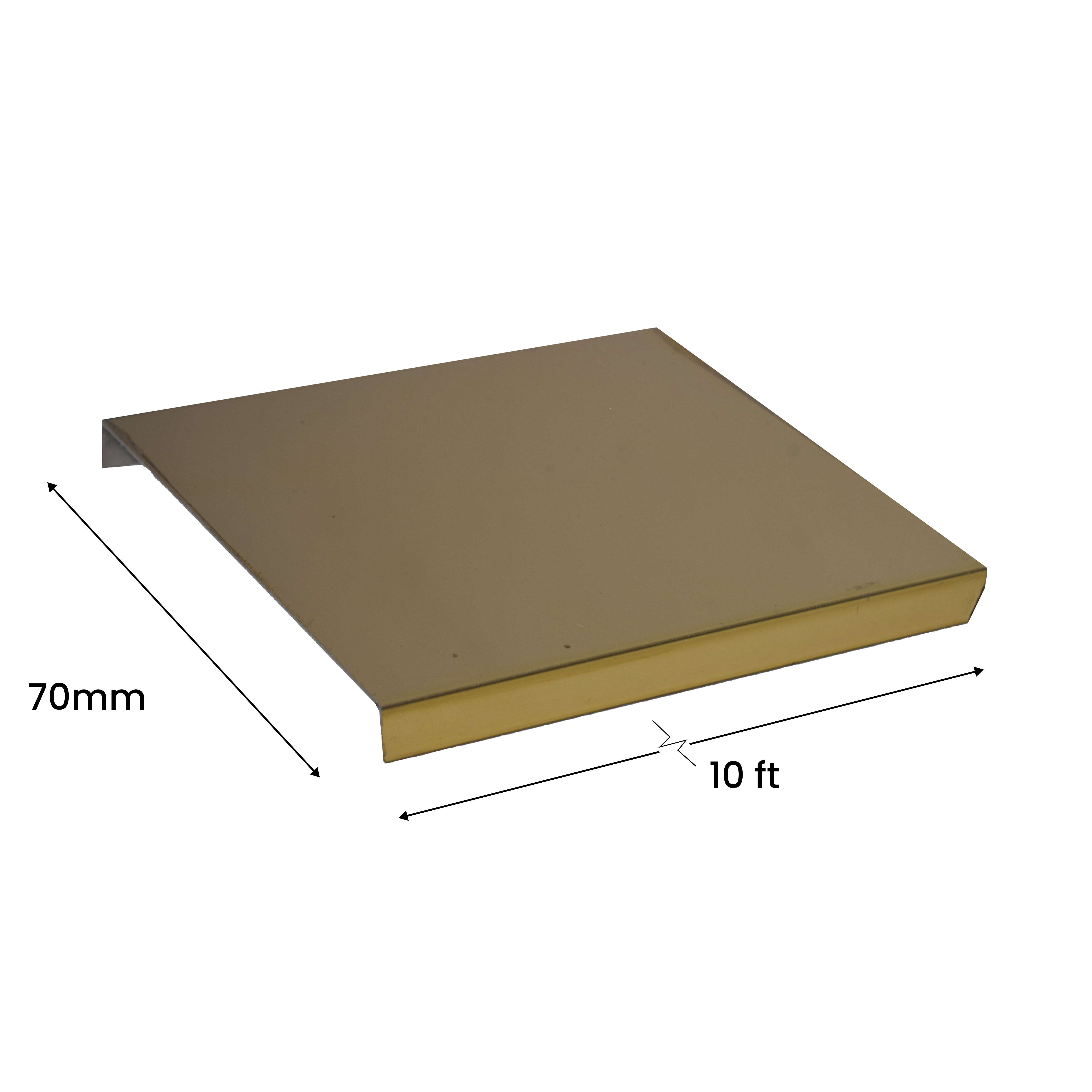 Dimension Image for Glossy Stainless Steel U-Profile Profiles PM 00292 N | Image - 5