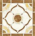 Vitrified Tile Corner Matte Finish Golden Lattice TL 05915 B | 47x47 mm | | Adhesive Type Installation | Suitable for Living Room,Bedroom,Kitchen,Bathroom | Image 1