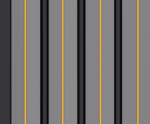 PN 00141 HT 8 ft x 5 inch Charcoal Louver/Panel - 12 mm| Image 1