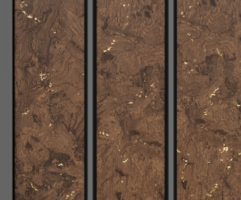 PN 00145 HT 8 ft x 5 inch Charcoal Louver/Panel - 12 mm| Image 1