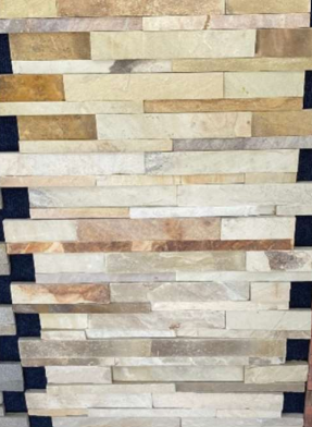 A close-up of a 1005 Mint Natural Stone 609.6x152.4 mm Wall Cladding available at Material Depot in Bangalore