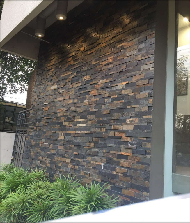 A close-up of a 1006 Kumlava Stone 609.6x152.4 mm Wall Cladding available at Material Depot in Bangalore