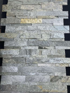 A close-up of a 1052 Silvar Shine 609.6x152.4 mm Wall Cladding available at Material Depot in Bangalore