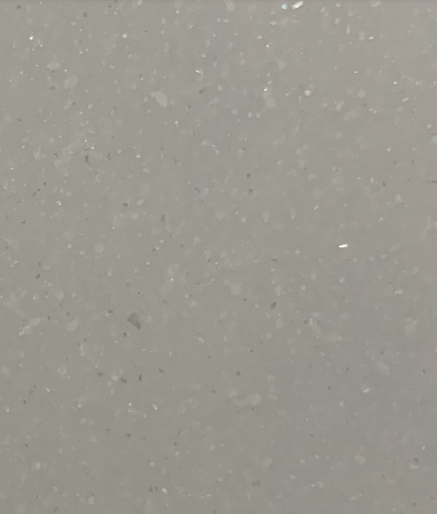A close-up of a Pearl Series Glittering Grey 8 ft x 2.5 ft Bendable Solid Surface - 6 mm  available at Material Depot in Bangalore