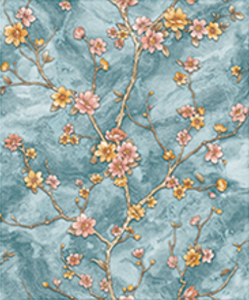 WK120-1 | 9.5 Meter x 21 Inches Florals look Wallpaper - 54.54 Sq. Ft. Image 01