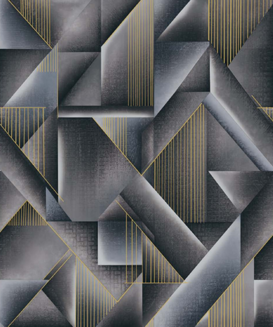 WP701-4 | 9.5 Meter x 21 Inch Vinyl Base Paper Geometric Look Wallpaper - 54.54 Sq. Ft.  Image 01