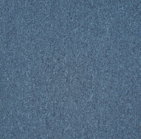 414-Blue Delta Series 500x500 mm 100% PP BCF Loop Pile/PVC Back Carpet Tile - 4 mm  Image 01